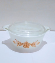 Vintage Pyrex Butterfly Gold Covered Casserole  Dish  - $24.75