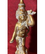 Cast Metal Spelter Figural Cherub Cupid Putti Accent Tabel Boudoir Lamp ... - $155.96 CAD