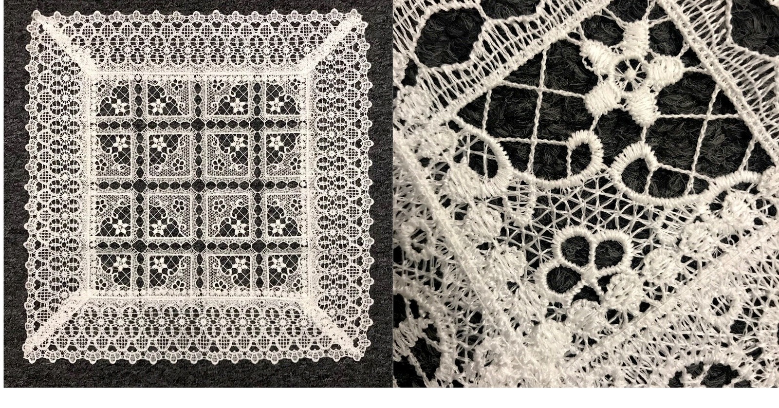 18&quot; Square White Lace Placemat Table Doily Doilies Party Wedding Bridal ... - $24.99