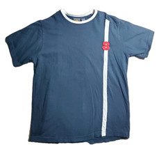 Route 66 Polo T-Shirt Men L Large 100% Cotton Short Sleeve Red Blue Distressed  - £7.42 GBP