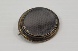 *B) Victorian Momento Mori  Mourning Pin Brooch Jewelry - $148.49