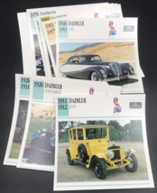Lot of 10 Vintage Daimler UK Atlas Editions Classic Cars Info Spec Cards... - £6.04 GBP