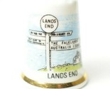 Land&#39;s End Signpost Cornwall Collectable Souvenir Bone China Thimble Eng... - $8.42