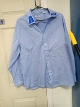 Haggar Classic Fit Smart Dress Shirt 17-17.5 32/33, Blue 045boxEae - $18.88