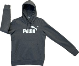 Puma Essential Logo Women&#39;s Dk.Grey Pullover Hoodie Sz M, 855192-07 - £31.96 GBP
