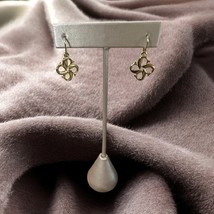 Lovell Designs Damariscotta Pierced Drop Earrings Pewter Fish Vintage - $242.70 MXN