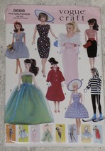 Vogue Crafts Pattern 9686 Doll Clothes for 11 1/2&quot; Barbie type dolls - £7.82 GBP