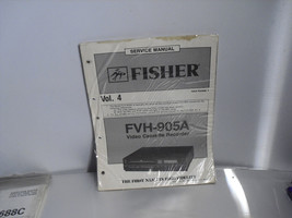 Original Fisher FVH-905a VCR Service Manual - £1.55 GBP