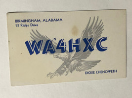 Vintage CB Ham radio Card WN4HXC Birmingham Alabama - £3.90 GBP