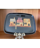 Vintage Couroc  Fish Shack  Pier Bar Tray Wood Brass 12.5&quot; X 9.5&quot; Tiki Bar - €23,21 EUR