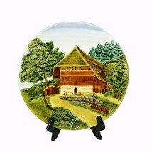 Decorative Plate Country Cottage Raised Relief Made in Germany Ready to ... - $29.65