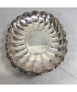 Reed &amp; Barton #110 Holiday 15x11x2 Inch Scalloped Silver Plated Dish - $24.74