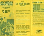 Las Vegas Charters from Pittsburgh PA Brochure 1970&#39;s Stardust Frontier ... - $17.82