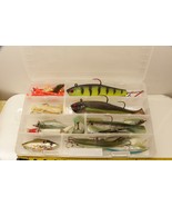 20 Pc Lot Misc Large Fish Fishing Lures With plastic Case Storm Lure and... - $29.37