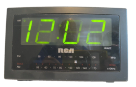 RCA Digital AM-FM Alarm Clock Radio Model RP3701A Black - £9.71 GBP