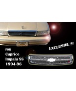 Fit For Chevy Impala SS Caprice 1994-96 Grille Fully Chrome GM1200450 10... - $2,478.83 MXN