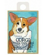 Corgi Brainy Loyal Kind Alert Devoted Dog Fridge Kitchen Magnet NEW 2.5x... - £4.60 GBP