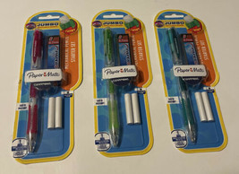 Paper Mate Mechanical Pencil Clear Point Jumbo Refillable Eraser (Lot of 3) - £9.13 GBP