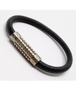 LOUIS VUITTON Authentic Bracelet Digit Taiga Ardoise Black Graphite Dami... - $272.35 CAD