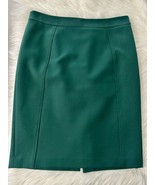 Halogen Straight Pencil Skirt Forest Green Office Work Skirt Knee Length... - $29.69