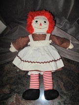 Vintage Raggedy Ann Plush Doll 25&quot; X 21&quot; - $22.99