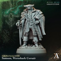 3D Printed Archvillain Games Samson Wereshark Corsair Archvillain Societ... - $6.64+