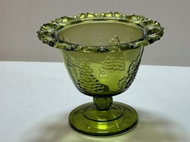 Vintage Green Glass Compote Dish - £7.04 GBP