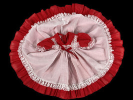 Mini World Baby Girl Dress Red Full Circle Southern Belle Lace Newborn P... - $1,331.03 MXN