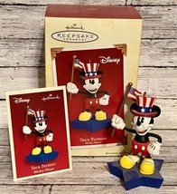 True Patriot Mickey Mouse American Hallmark Christmas Ornament Walt Disney 2005 - £22.53 GBP