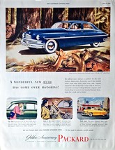 Packard Golden Anniversary Deer Woods New Hush 1949 Vintage Print Ad - $9.55