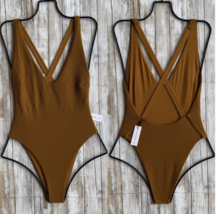 Vitamin A Swimwear Amber Biorib Alana Classic Back Bodysuit One Piece (8/M) Nwt - £80.14 GBP