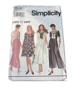 18-22 Uncut Plus Size Sewing Pattern Simplicity 8824 Jumpsuit &amp; Dress - $19.99