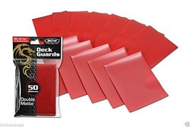 (USA Warehouse) 300 New Red Matte Deck Guard Card Sleeve Protector - High Qualit - £13.18 GBP