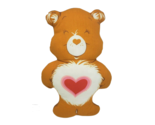 CARE BEAR 12" VINTAGE TENDERHEART STUFFED ANIMAL PLUSH FABRIC SEW TOY PI... - $14.25