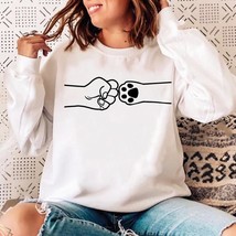 Woman Simple Printing Cat Funny O-neck Pullovers Ladies Spring Autumn Winter Hoo - £58.25 GBP