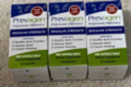 Prevagen regular strength 30 capsules, Lot of 3, 90 Capsules total  - $49.95