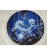 Meeting Of The Unicorns Bone China Plate FRANKLIN MINT ROYAL DOULTON 8&quot; - $23.58 CAD