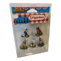 Lemax Patriotic Pups, 5 Figurines, #82600, Summer 2018, Retired - £22.37 GBP