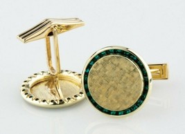 Gemelli In Tsavorite E Granato Lucien Piccard In Oro Giallo 14K! - $1,780.16