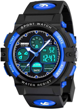 Cofuo Kids Digital Sport Watch, Boys Girls Waterproof Sports Outdoor Watches Chi - £20.35 GBP