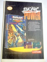 1989 Color Ad Bionic Commando by Capcom for Nintendo Entertainment System - $7.99