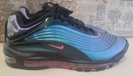 Nike Air Max Deluxe Sz 9.5 Blk Lsr Fuchsia AJ7831-004 Sneakers G - $50.14