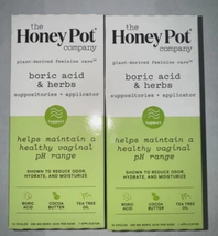 2x The Honey Pot Company 7 Day Boric Acid &amp; Herbs Suppositories - Mainta... - $19.75