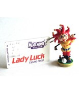 Lady Luck Casino Hotel Yellow Red Jester Golf Key Chain Mad Money Slot C... - $11.35