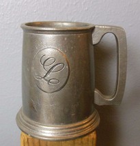 Vintage Wilton Armetale Stein Mug Tankard Initial &quot;L&quot; 5&quot; Made in USA - £11.09 GBP