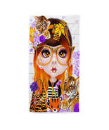 Tiger loving Tessa Munchkinz Girl Microfiber Beach Towel - $26.90+