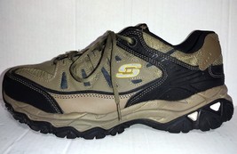 Skechers Mens Afterburn Brown 50125 Sneakers Size 12 Memory Fit shoe - $22.80