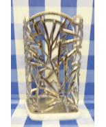 Bath &amp; Body Works Vine Leaf Foaming Soap Holder Sleeve Silver Resin Marb... - $278.23 MXN
