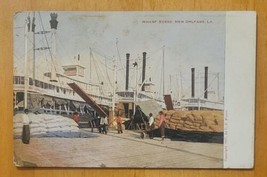 Wharf Scene - New Oleans La. - 1907-1915 POSTCARD - £3.40 GBP