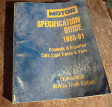 1985-1991 MOTOR Spec Guide  1st Edition 1st Printing - £8.72 GBP